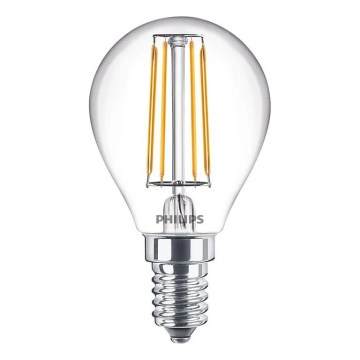 LED-filamentlamp Philips E14/4,3W/230V 4000K
