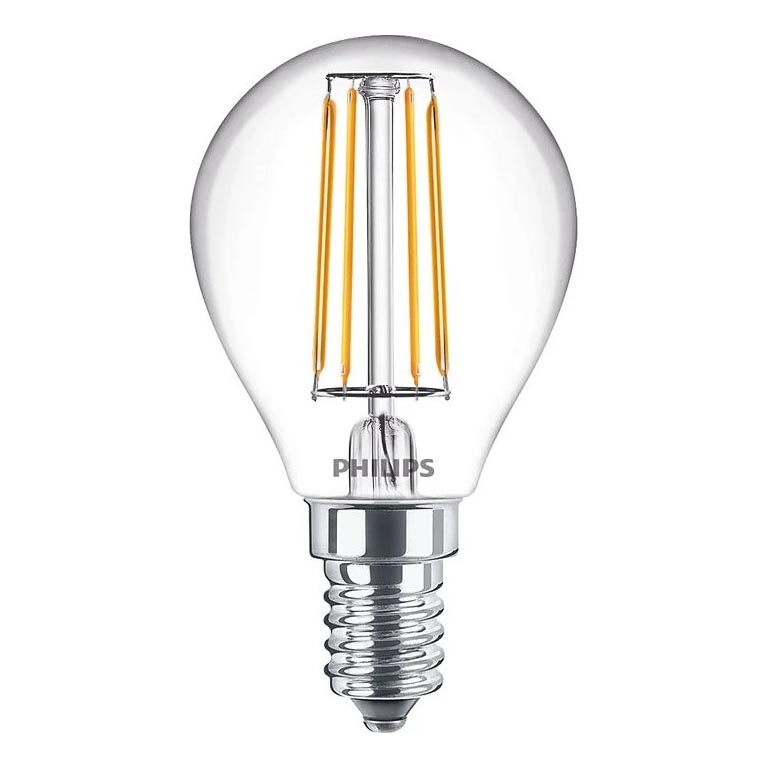 LED-filamentlamp Philips E14/4,3W/230V 4000K