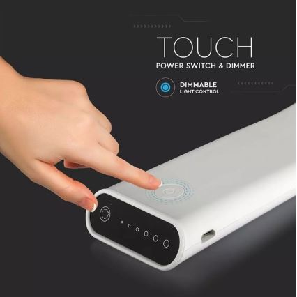 LED Flexibel dimbaar tafellamp LED/6,5W/5V 2000 mAh 3000K/4500K/6000K