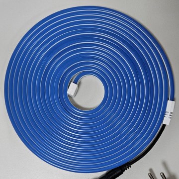 LED Flexibel strip NEON LED/10W/230V 5 m IP65 blauw