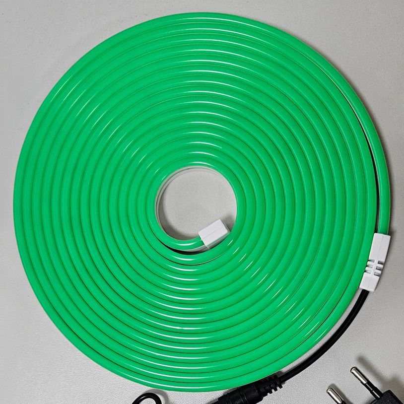 LED Flexibel strip NEON LED/10W/230V 5 m IP65 groen