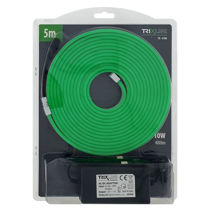 LED Flexibel strip NEON LED/10W/230V 5 m IP65 groen
