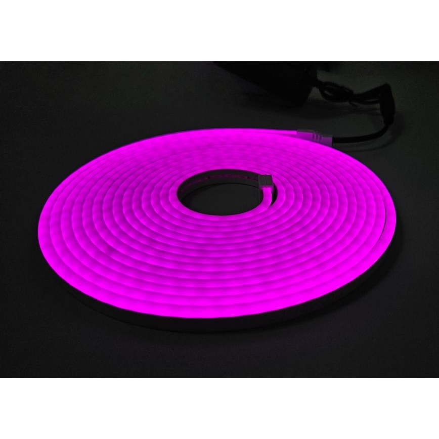LED Flexibel strip NEON LED/10W/230V 5 m IP65 paars