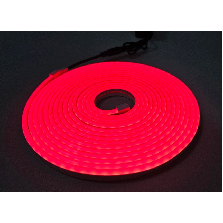 LED Flexibel strip NEON LED/10W/230V 5 m IP65 rood