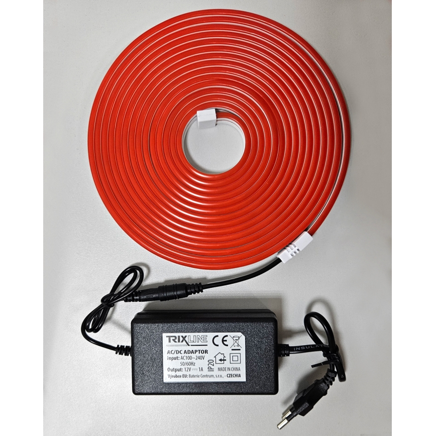 LED Flexibel strip NEON LED/10W/230V 5 m IP65 rood