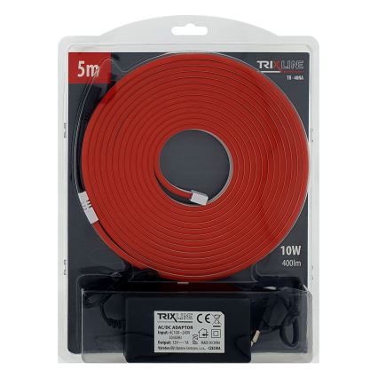 LED Flexibel strip NEON LED/10W/230V 5 m IP65 rood