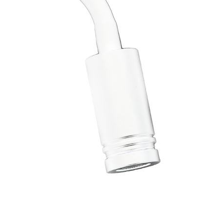 LED Flexibel wall klein lamp met USB BASE 1xLED/8W+1xLED/2W/230V wit/zilver