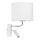 LED Flexibele lamp RICHI 1xE27/15W/230V + LED/3W/230V wit