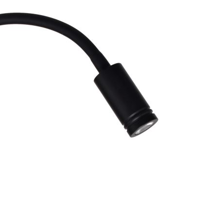LED Flexible wall petit lampe BASE 1xLED/8W+1xLED/2W/230V noir/argent