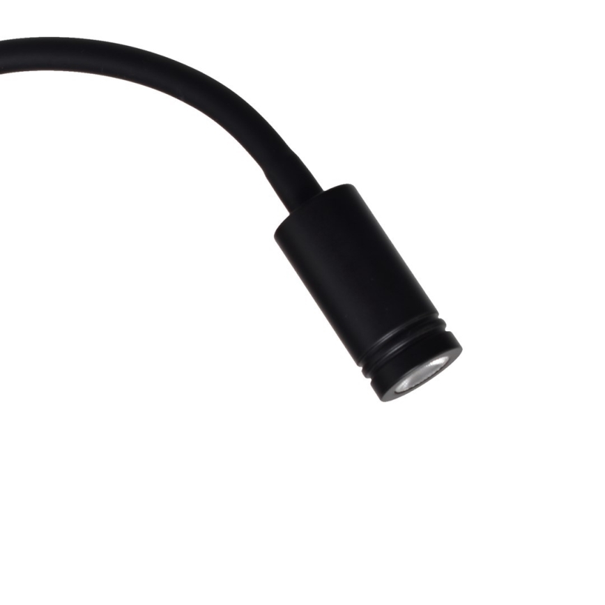 LED Flexible wall petit lampe BASE 1xLED/8W+1xLED/2W/230V noir/argent