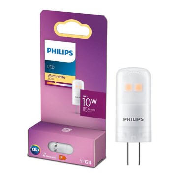 LED Gloeilamp Philips G4/1W/12V 2700K