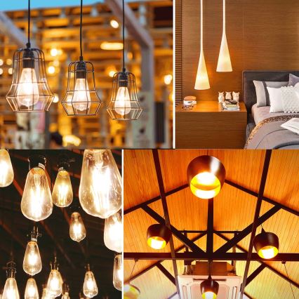 LED-gloeilamp VINTAGE ST64 E27/20W/230V 2700K - Aigostar