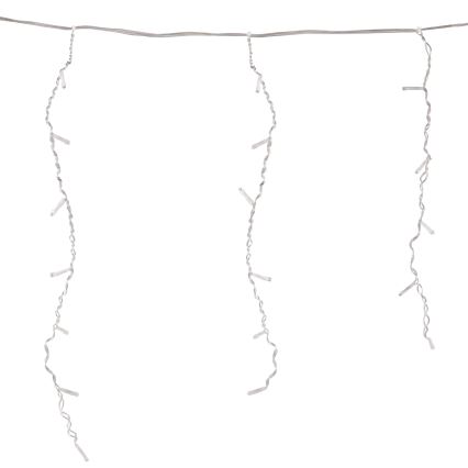 LED-gordijn ESTELLA 47xLED/8 functies 3,5 m warm wit