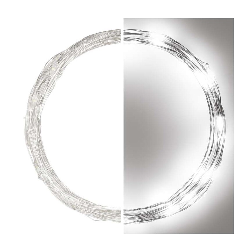 LED guirlande extérieure 40xLED/9m IP44 blanc froid