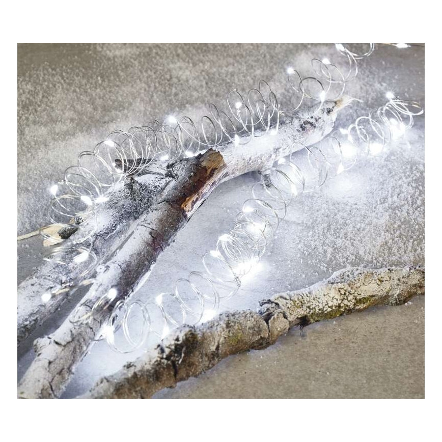 LED guirlande extérieure 40xLED/9m IP44 blanc froid