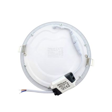 LED Hang plafondverlichting CIRCLE LED/15W/230V 6500K diameter 18,8 cm wit