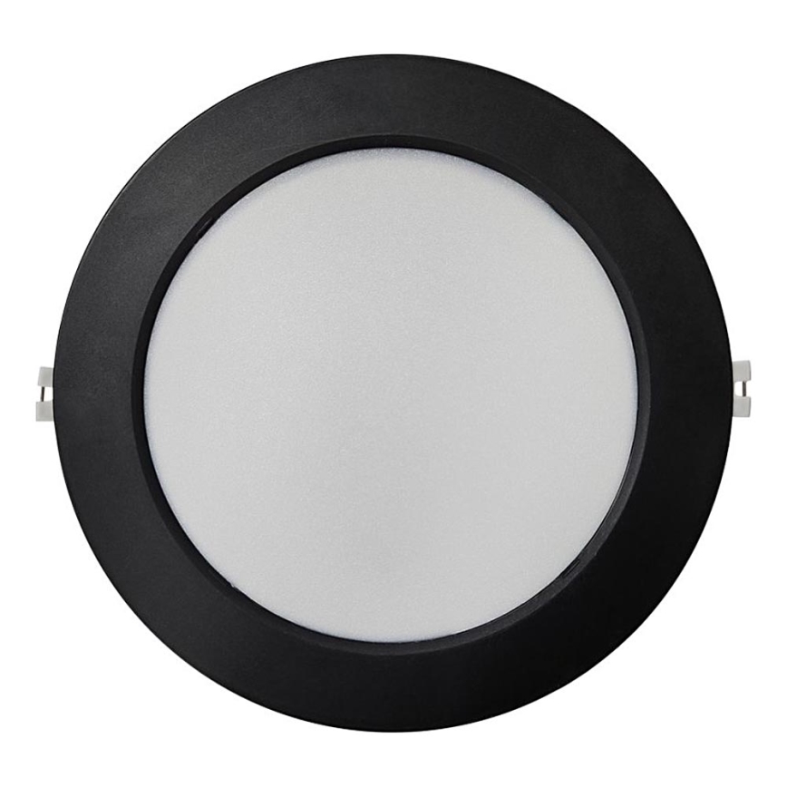 LED Hang plafondverlichting CIRCLE LED/18W/230V 4000K diameter 22 cm zwart