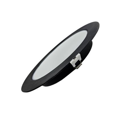 LED Hang plafondverlichting CIRCLE LED/18W/230V 4000K diameter 22 cm zwart