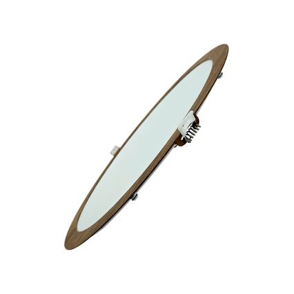 LED Hang plafondverlichting CIRCLE LED/24W/230V 4200K diameter 29,6 cm bruin