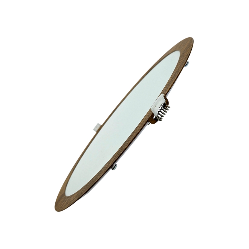 LED Hang plafondverlichting CIRCLE LED/24W/230V 4200K diameter 29,6 cm bruin