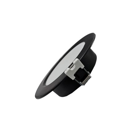 LED Hang plafondverlichting CIRCLE LED/3W/230V 4000K diameter 9 cm zwart