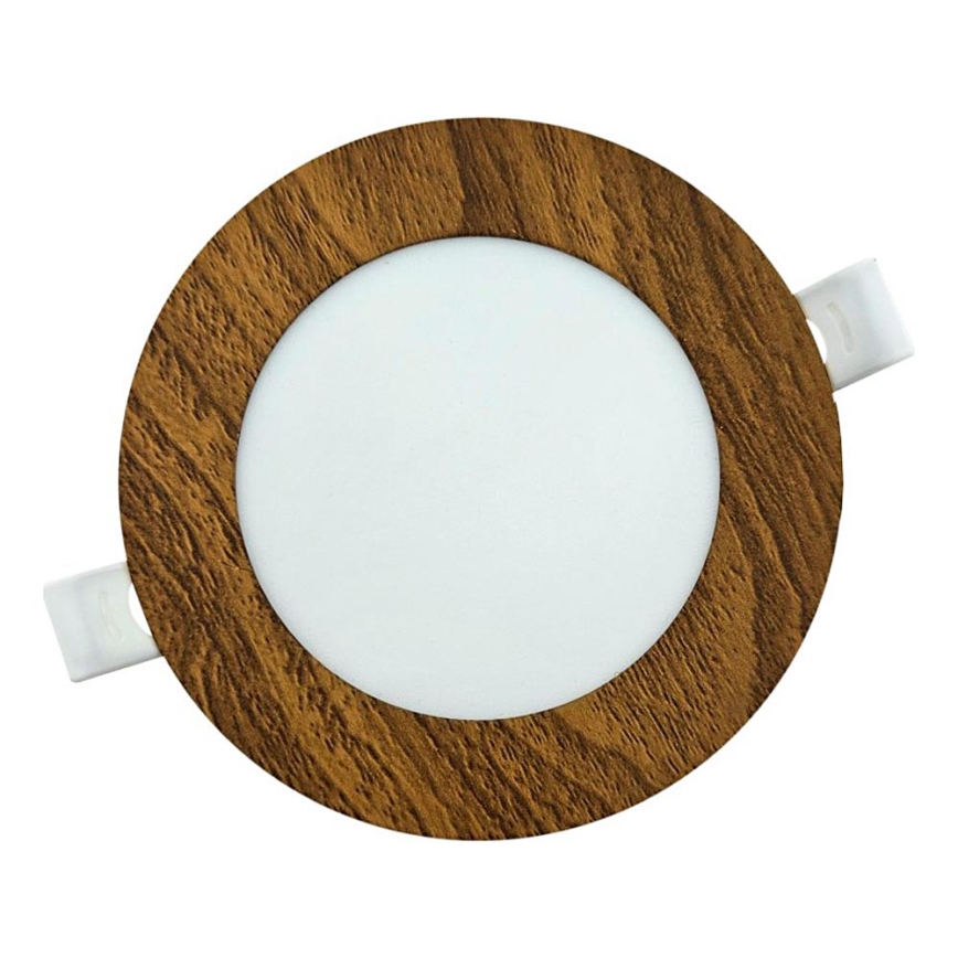 LED Hang plafondverlichting CIRCLE LED/6W/230V 4200K diameter 11,8 cm bruin