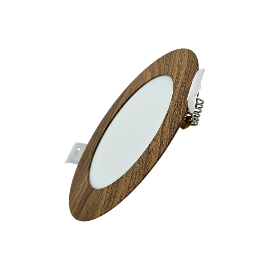 LED Hang plafondverlichting CIRCLE LED/6W/230V 4200K diameter 11,8 cm bruin