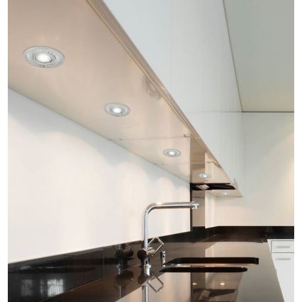 LED Hang plafondverlichting EYE 1xGU10/50W + LED/3W/230V