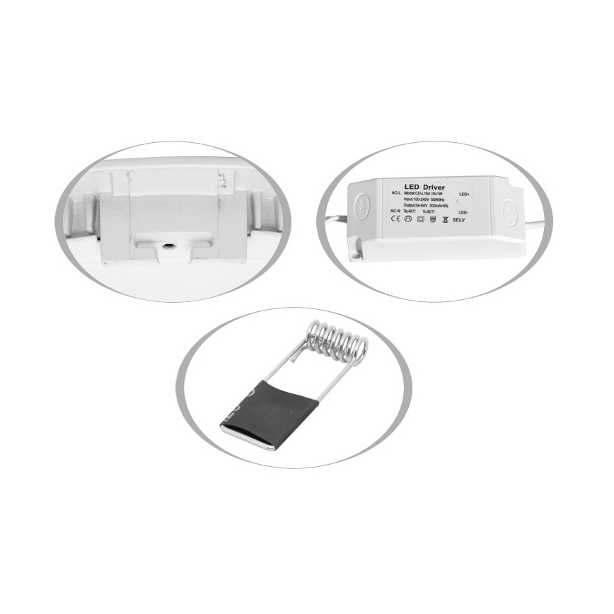 Hangende LED Badkamer plafond verlichting LADA LED/25W/230V 4100K IP44