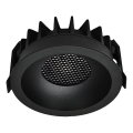 LED Hang plafondverlichting LED/12W/230V 3000/4000/6400K ø 8,6 cm zwart