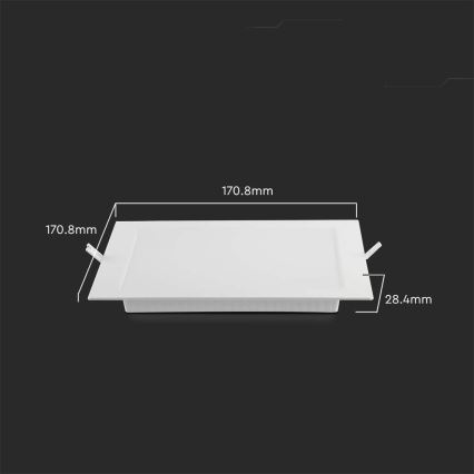 LED Hang plafondverlichting LED/12W/230V 4000K