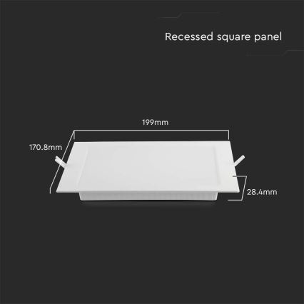 LED Hang plafondverlichting LED/12W/230V 6500K