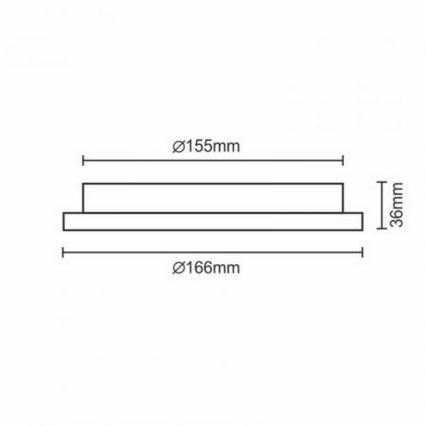 LED Hang plafondverlichting LED/12W/230V IP40