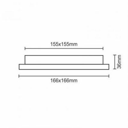 LED Hang plafondverlichting LED/12W/230V IP40