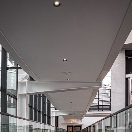 LED Hang plafondverlichting LED/18W/230V 3000/4000/6400K ø 10,6 cm zwart
