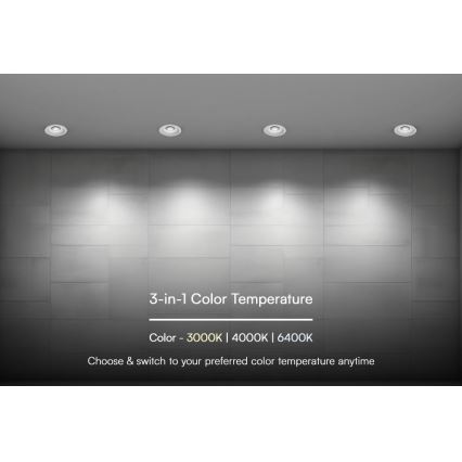 LED Hang plafondverlichting LED/24W/230V 3000/4000/6400K ø 13,5 cm wit