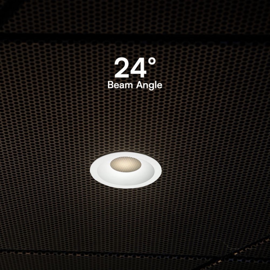 LED Hang plafondverlichting LED/24W/230V 3000/4000/6400K ø 13,5 cm wit