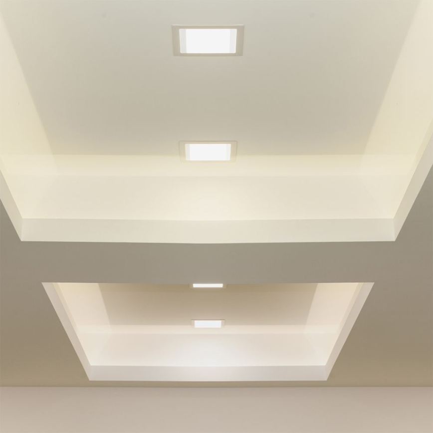 LED Hang plafondverlichting LED/3W/230V 9x9 cm 6500K wit