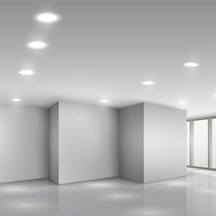 LED Hang plafondverlichting LED/3W/230V diameter 9,5 cm 6500K wit