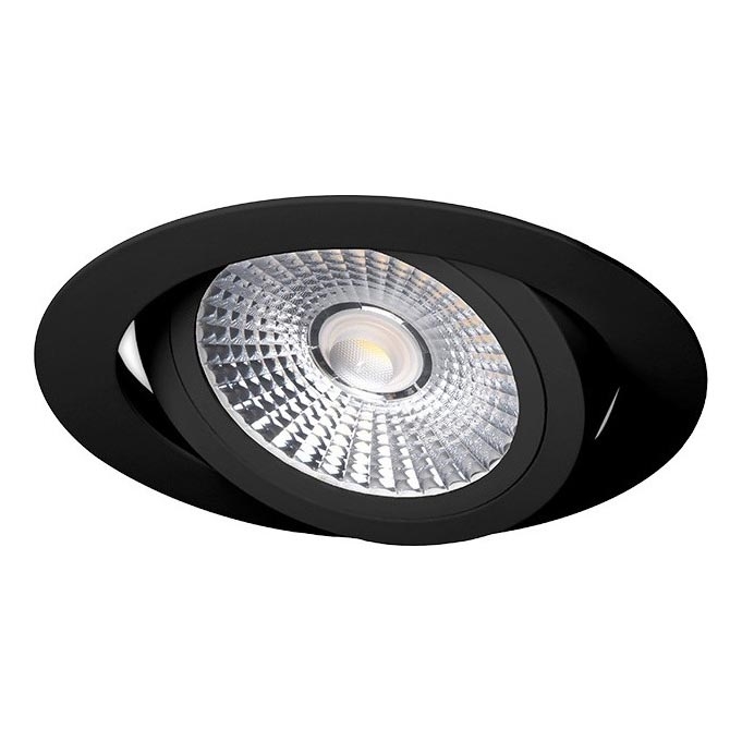 LED Hang plafondverlichting LED/6W/230V 4000K diameter 8,5 cm zwart