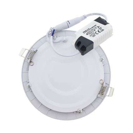 LED Hang plafondverlichting QTEC LED/12W/230V 6500K diameter 16,7 cm