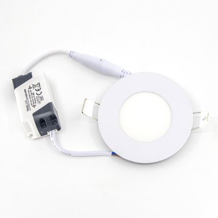LED Hang plafondverlichting QTEC LED/3W/230V 4200K diameter 8,3 cm