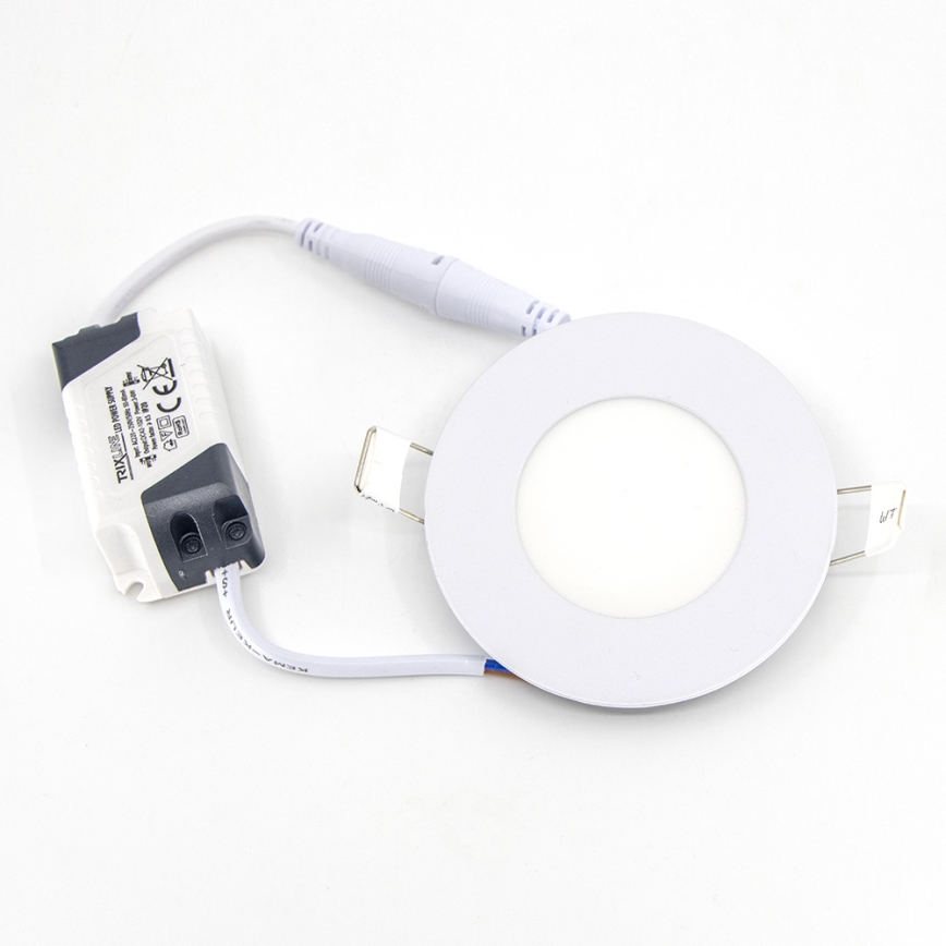 LED Hang plafondverlichting QTEC LED/3W/230V 4200K diameter 8,3 cm