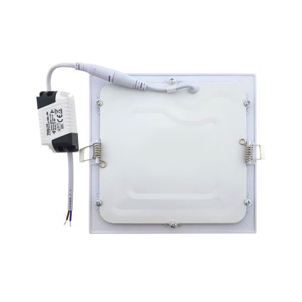 LED Hang plafondverlichting QTEC LED/9W/230V 2700K 14,6x14,6 cm