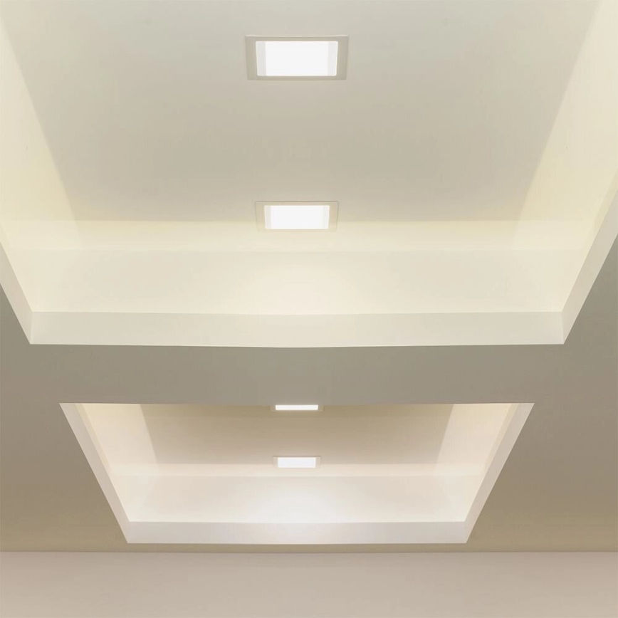 LED Hang plafondverlichting SAMSUNG CHIP LED/18W/230V 6500K 22x22 cm wit