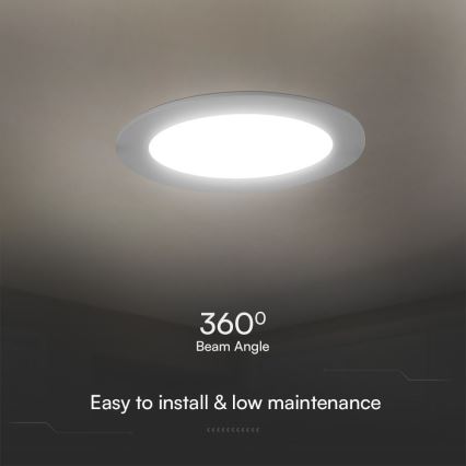LED Hang plafondverlichting SAMSUNG CHIP LED/24W/230V 3000K diameter 29,4 cm wit