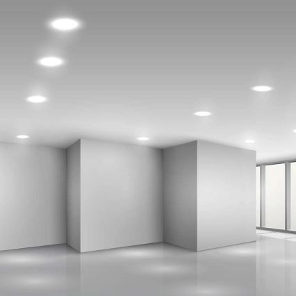 LED Hang plafondverlichting SAMSUNG CHIP LED/6W/230V 4000K diameter 12 cm wit