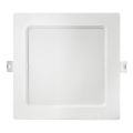 LED Hang plafondverlichting SQUARE LED/12W/230V 4000K 17x17 cm wit