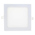 LED Hang plafondverlichting SQUARE LED/15W/230V 6500K 18,8x18,8 cm wit
