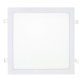 LED Hang plafondverlichting SQUARE LED/24W/230V 4200K 29,2x29,2 cm wit